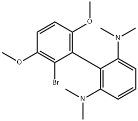 [1,1'-Biphenyl]-2,6-diamine, 2'-bromo-3',6'-dimethoxy-N2,N2,N6,N6-tetramethyl- Struktur