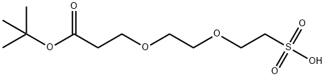 t-Butoxycarbonyl-PEG2-sulfonic acid Struktur