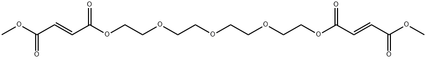 5,8,11,14,17-Pentaoxaheneicosa-2,19-dienedioic acid, 4,18-dioxo-, 1,21-dimethyl ester, (2E,19E)- Structure