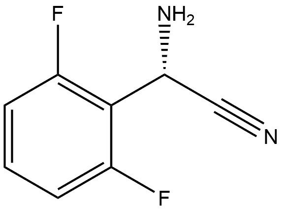 (S)-2-Amino-2-(2,6-difluorophenyl)acetonitrile Struktur