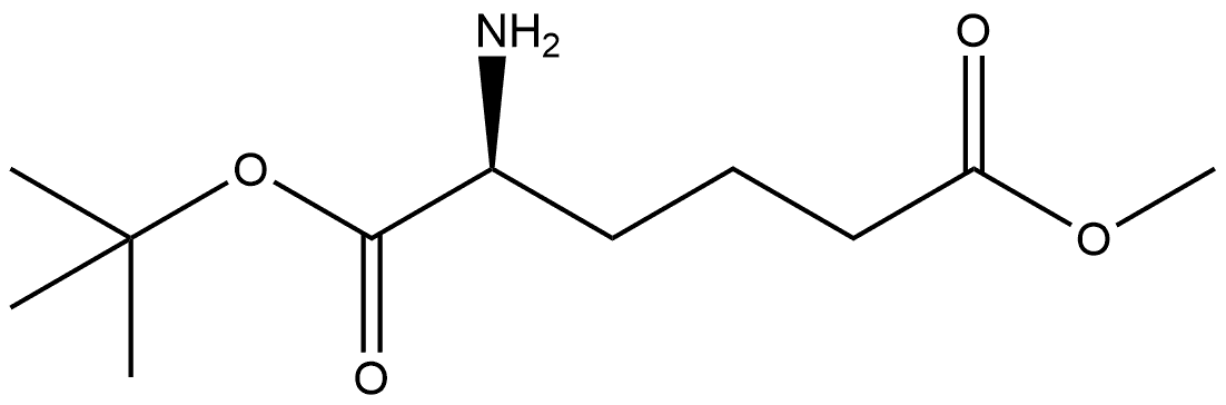 1-(tert-butyl) 6-methyl 2-aminohexanedioate Struktur