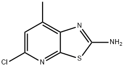 Thiazolo[5,4-b]pyridin-2-amine, 5-chloro-7-methyl- Struktur