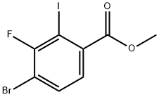 Methyl 4-bromo-3-fluoro-2-iodobenzoate Struktur