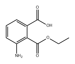 1,2-Benzenedicarboxylic acid, 3-amino-, 2-ethyl ester Struktur