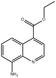 4-Quinolinecarboxylic acid, 8-amino-, ethyl ester Struktur