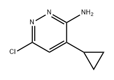 3-Pyridazinamine, 6-chloro-4-cyclopropyl- Struktur