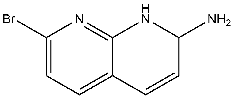 7-Bromo-1,2-dihydro-[1,8]naphthyridin-2-ylamine Struktur