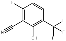 6-Fluoro-2-hydroxy-3-(trifluoromethyl)benzonitrile Struktur