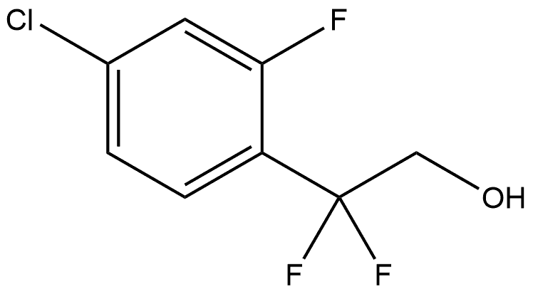 2-(4-chloro-2-fluorophenyl)-2，2-difluoroethan-1-ol Struktur