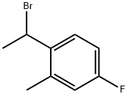 1-(1-bromoethyl)-4-fluoro-2-methylbenzene Struktur