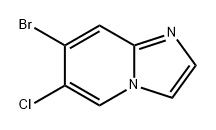 Imidazo[1,2-a]pyridine, 7-bromo-6-chloro- Struktur