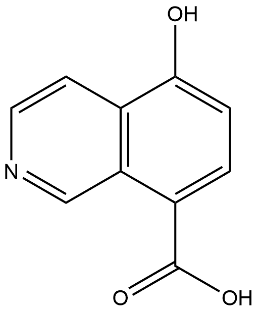 5-Hydroxy-8-isoquinolinecarboxylic acid Struktur