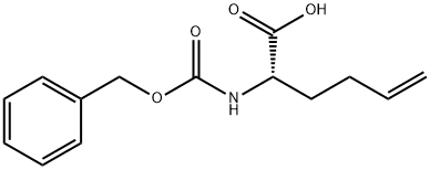 5-Hexenoic acid, 2-[[(phenylmethoxy)carbonyl]amino]-, (2S)- Struktur