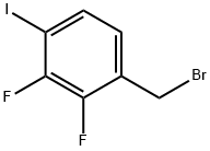 2,3-Difluoro-4-iodobenzyl bromide Struktur