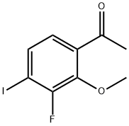 3'-Fluoro-4'-iodo-2'-methoxyacetophenone Struktur