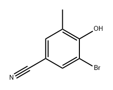 Benzonitrile, 3-bromo-4-hydroxy-5-methyl- Struktur