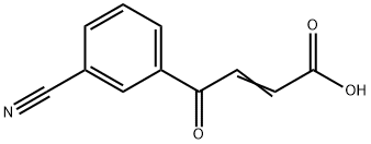 2-Butenoic acid, 4-(3-cyanophenyl)-4-oxo- Struktur