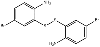 Benzenamine, 2,2'-dithiobis[4-bromo- Struktur