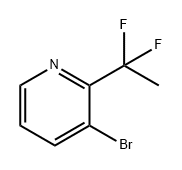 Pyridine, 3-bromo-2-(1,1-difluoroethyl)- Struktur