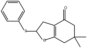 4(2H)-Benzofuranone, 3,5,6,7-tetrahydro-6,6-dimethyl-2-(phenylthio)-