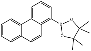 1,3,2-Dioxaborolane, 4,4,5,5-tetramethyl-2-(1-phenanthrenyl)- Struktur