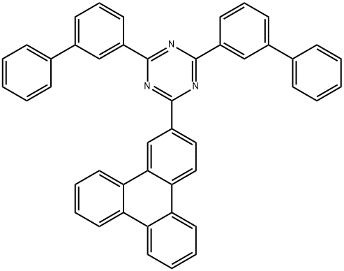 1,3,5-Triazine, 2,4-bis([1,1'-biphenyl]-3-yl)-6-(2-triphenylenyl)- Struktur