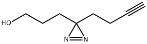 3H-Diazirine-3-propanol, 3-(3-butyn-1-yl)- Struktur