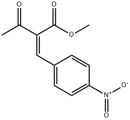 Butanoic acid, 2-[(4-nitrophenyl)methylene]-3-oxo-, methyl ester, (2Z)- Struktur