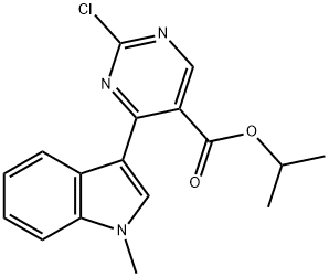 5-Pyrimidinecarboxylic acid, 2-chloro-4-(1-methyl-1H-indol-3-yl)-, 1-methylethyl ester