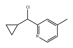 Pyridine, 2-(chlorocyclopropylmethyl)-4-methyl- Struktur