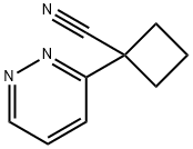 Cyclobutanecarbonitrile, 1-(3-pyridazinyl)- Struktur