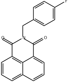 1H-Benz[de]isoquinoline-1,3(2H)-dione, 2-[(4-fluorophenyl)methyl]- Struktur