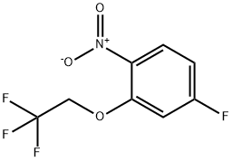 4-Fluoro-2-(2,2,2-trifluoroethoxy)nitrobenzene Struktur