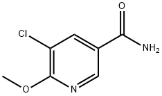 5-chloro-6-methoxynicotinamide Struktur