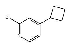 Pyridine, 2-chloro-4-cyclobutyl- Struktur