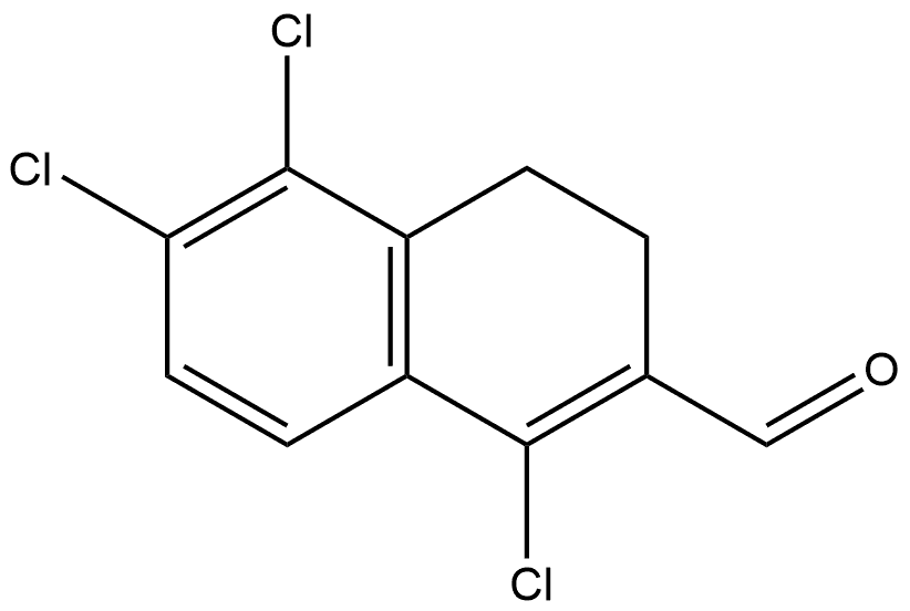 1,5,6-Trichloro-3,4-dihydro-2-naphthalenecarboxaldehyde Struktur