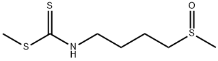 Carbamodithioic acid, N-[4-(methylsulfinyl)butyl]-, methyl ester Struktur