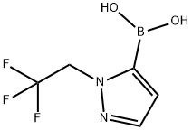 Boronic acid, B-[1-(2,2,2-trifluoroethyl)-1H-pyrazol-5-yl]- Struktur