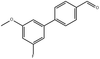 [1,1'-Biphenyl]-4-carboxaldehyde, 3'-fluoro-5'-methoxy- Struktur