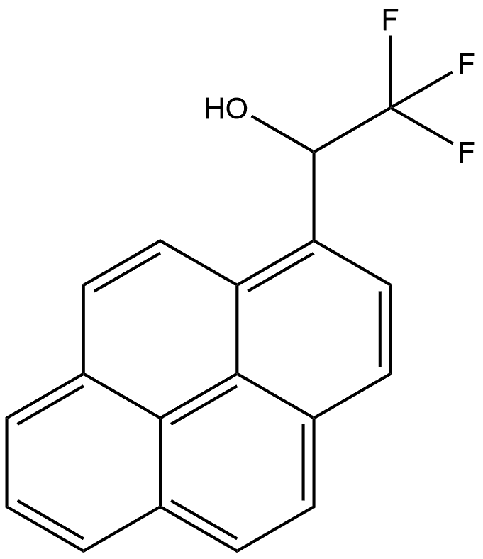 1-Pyrenemethanol, α-(trifluoromethyl)- Struktur