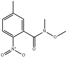 Benzamide, N-methoxy-N,5-dimethyl-2-nitro- Struktur