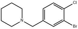 1-[(3-bromo-4-chlorophenyl)methyl]piperidine Struktur