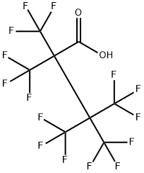 Butanoic acid, 4,4,4-trifluoro-2,2,3,3-tetrakis(trifluoromethyl)- Struktur