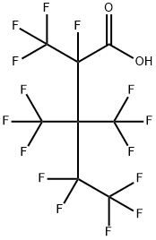 Pentanoic acid, 2,4,4,5,5,5-hexafluoro-2,3,3-tris(trifluoromethyl)- Struktur