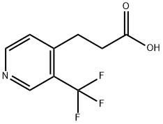 4-Pyridinepropanoic acid, 3-(trifluoromethyl)- Struktur