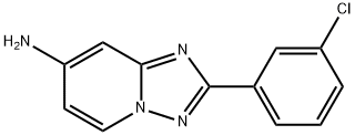 2-(3-Chlorophenyl)-[1,2,4]triazolo[1,5-a]pyridin-7-amine Struktur