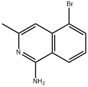 1-Isoquinolinamine, 5-bromo-3-methyl- Struktur