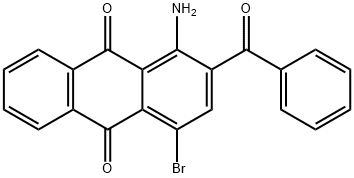 1-Amino-2-benzoyl-4-bromoanthracene-9,10-dione Struktur