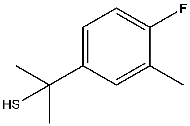 Benzenemethanethiol, 4-fluoro-α,α,3-trimethyl- Struktur