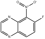 Quinoxaline, 6-fluoro-5-nitro- Struktur